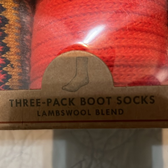 J Crew box set three pack, boot socks Lambswool blend. new in box. - Picture 2 of 3
